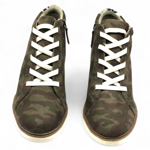 Dr. Scholl S Jones Women S Printed Lace-up Wedge Booties Fashionable and Comfort - Picture 3 of 8